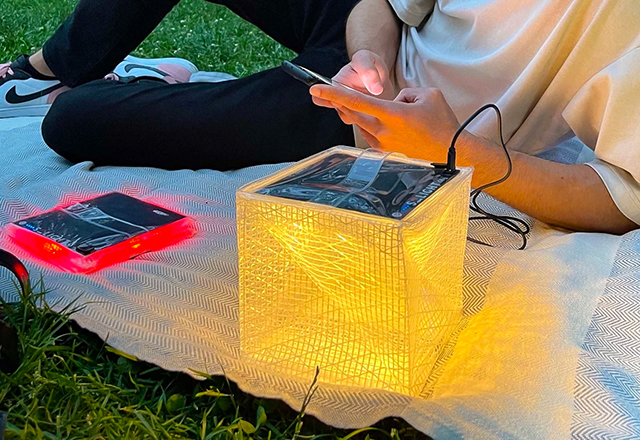 solar powered light that charges your phone hero